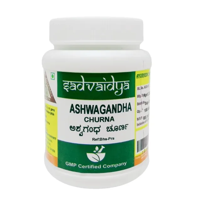 Ashwagandha Churna (100Gm) – Sadvaidya
