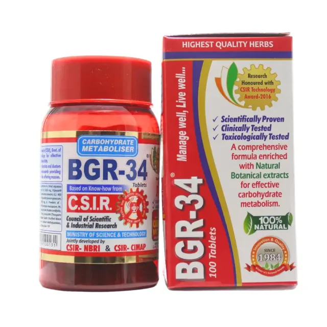 Bgr-34 Tablet (100Tabs) – Aimil