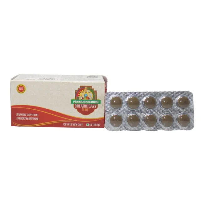 Breathe Eazy Tablet (60Tabs) – Pankaja Kasthuri Herbals