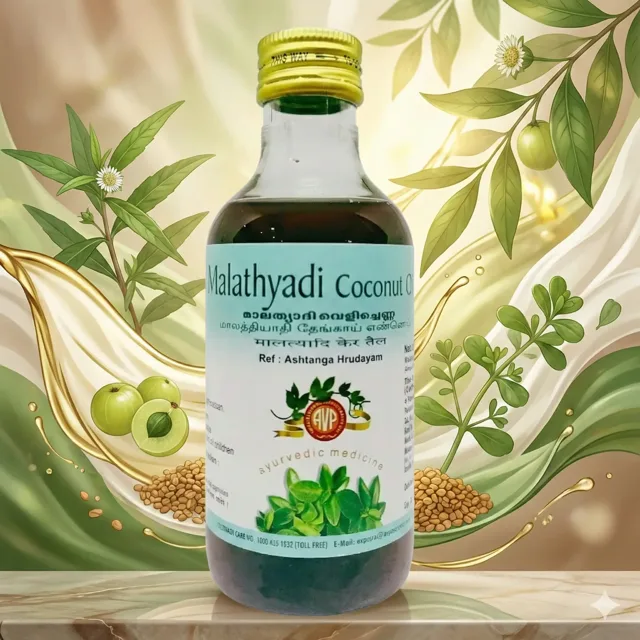 Malathyadi Coconut Oil (200ml) – Arya Vaidya Pharma