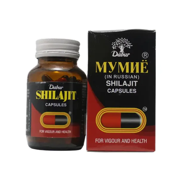 Shilajit Capsules (100Caps) – Dabur