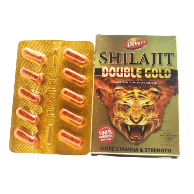 Shilajit Double Gold (10Caps) – Dabur