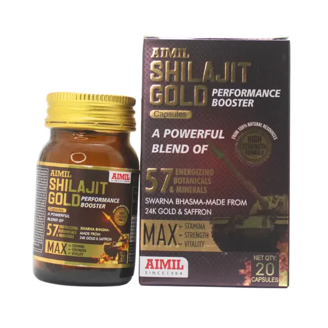 Shilajit Gold Capsule (20Caps) – Aimil
