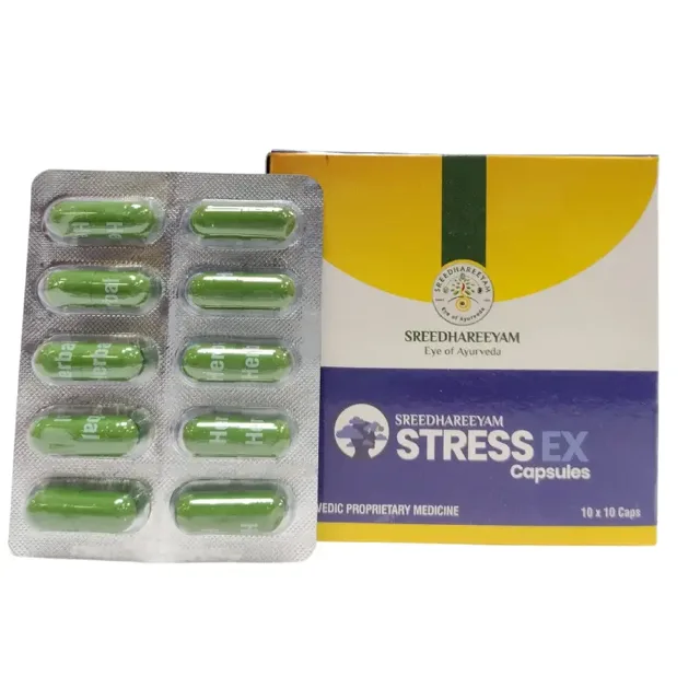 Stress Ex Capsule (10Caps) – Sreedhareeyam